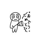 一日を明るく！ほうれい線マン（個別スタンプ：9）