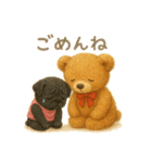 ぬのぬい堂のくまとぱぐ（個別スタンプ：7）