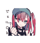 輝くネイル女子のトーク（個別スタンプ：21）