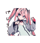 輝くネイル女子のトーク（個別スタンプ：35）