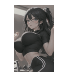フィットネス美少女写真（個別スタンプ：2）