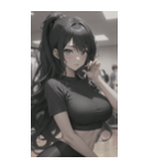フィットネス美少女写真（個別スタンプ：6）