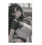 フィットネス美少女写真（個別スタンプ：7）