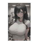 フィットネス美少女写真（個別スタンプ：8）