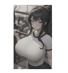 フィットネス美少女写真（個別スタンプ：11）