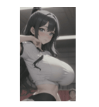 フィットネス美少女写真（個別スタンプ：12）