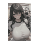 フィットネス美少女写真（個別スタンプ：16）