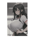 フィットネス美少女写真（個別スタンプ：20）