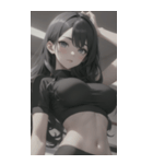 フィットネス美少女写真（個別スタンプ：22）