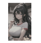 フィットネス美少女写真（個別スタンプ：31）