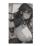 フィットネス美少女写真（個別スタンプ：32）