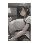 フィットネス美少女写真（個別スタンプ：36）