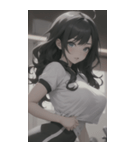 フィットネス美少女写真（個別スタンプ：38）