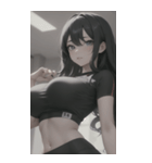 フィットネス美少女写真（個別スタンプ：40）