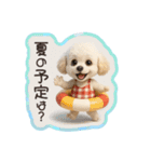 トイプードルの夏休み（個別スタンプ：2）