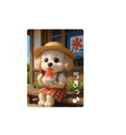 トイプードルの夏休み（個別スタンプ：15）