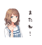朝から元気なパン屋女子（個別スタンプ：10）