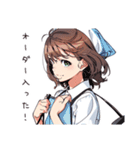 朝から元気なパン屋女子（個別スタンプ：37）