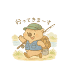 釣り好きの働くウォンバット（個別スタンプ：2）