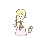 文字なし♡カラフルマリーちゃんスタンプ（個別スタンプ：9）