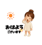 毎日使える女の子♡団子ちゃん（個別スタンプ：1）