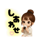 毎日使える女の子♡団子ちゃん（個別スタンプ：10）