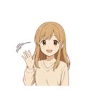 ゆるっと女子の使えるスタンプ（個別スタンプ：1）