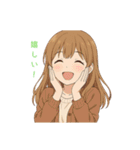 ゆるっと女子の使えるスタンプ（個別スタンプ：21）