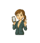 普段使いの爽やかママ（個別スタンプ：22）
