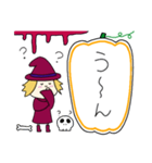 丸顔魔女（次女）ハロウィン（個別スタンプ：10）
