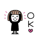 ずーっと使える♡ゆるかわ女子2（個別スタンプ：21）