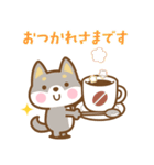 飛び出す！ 柴犬さんたちのシンプルスタンプ（個別スタンプ：3）