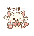 ノムニャンのふんわりピンクスタンプ（個別スタンプ：3）