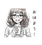 翻訳女子のつぶやき（個別スタンプ：2）