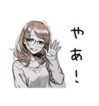 翻訳女子のつぶやき（個別スタンプ：3）