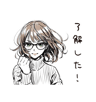 翻訳女子のつぶやき（個別スタンプ：10）