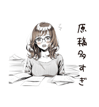 翻訳女子のつぶやき（個別スタンプ：24）