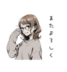 翻訳女子のつぶやき（個別スタンプ：34）