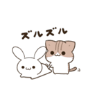 動く！毎日五月病なうさぎとねこたち2（個別スタンプ：11）