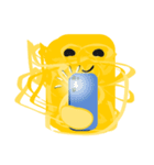 絵を描こう 金糸の携帯電話（個別スタンプ：5）