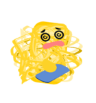 絵を描こう 金糸の携帯電話（個別スタンプ：18）