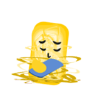 絵を描こう 金糸の携帯電話（個別スタンプ：22）