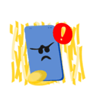 絵を描こう 金糸の携帯電話（個別スタンプ：34）