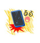 絵を描こう 金糸の携帯電話（個別スタンプ：40）