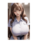 最も美しい看護士写真3（個別スタンプ：1）
