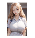 最も美しい看護士写真3（個別スタンプ：14）