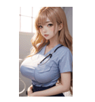 最も美しい看護士写真3（個別スタンプ：40）