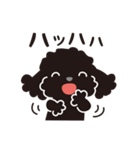 黒トイプードル_お返事スタンプ（個別スタンプ：20）
