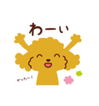 トイプードル_うれし、たのし（個別スタンプ：37）