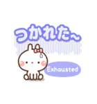 ❤️毎日使える♡でか文字[ 日本語＆英語 ]（個別スタンプ：7）